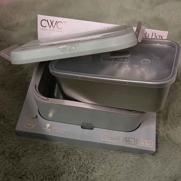 CWC Portable Gray Heated Lunch Box - Picture 3 of 4